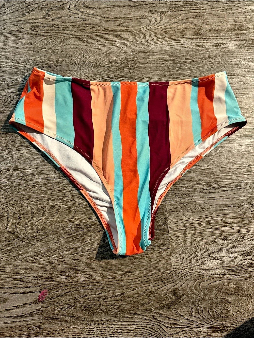 Cupshe Ruffle Striped Bikini - Picture 3 of 5